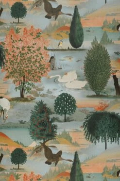 Tapete Giverny Grüntöne -Wallpaper From The 70s Geschäft 104691 A Giverny 2880x1440