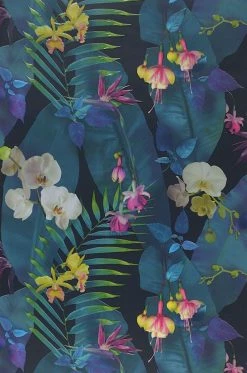 Tapete Zoe Schwarzblau -Wallpaper From The 70s Geschäft 181171 A Zoe 2880x1440