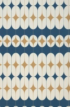 Tapete Yukina Ozeanblau -Wallpaper From The 70s Geschäft 250973 Yukina 2880x1440