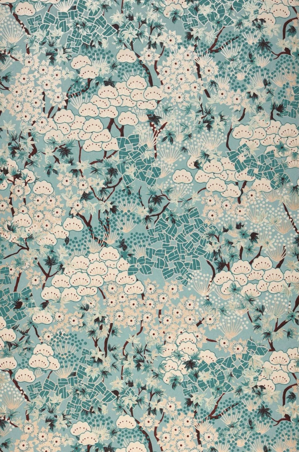 Tapete Pondichery Minttürkis 4 Tapete Pondichery Minttürkis – Bild 2