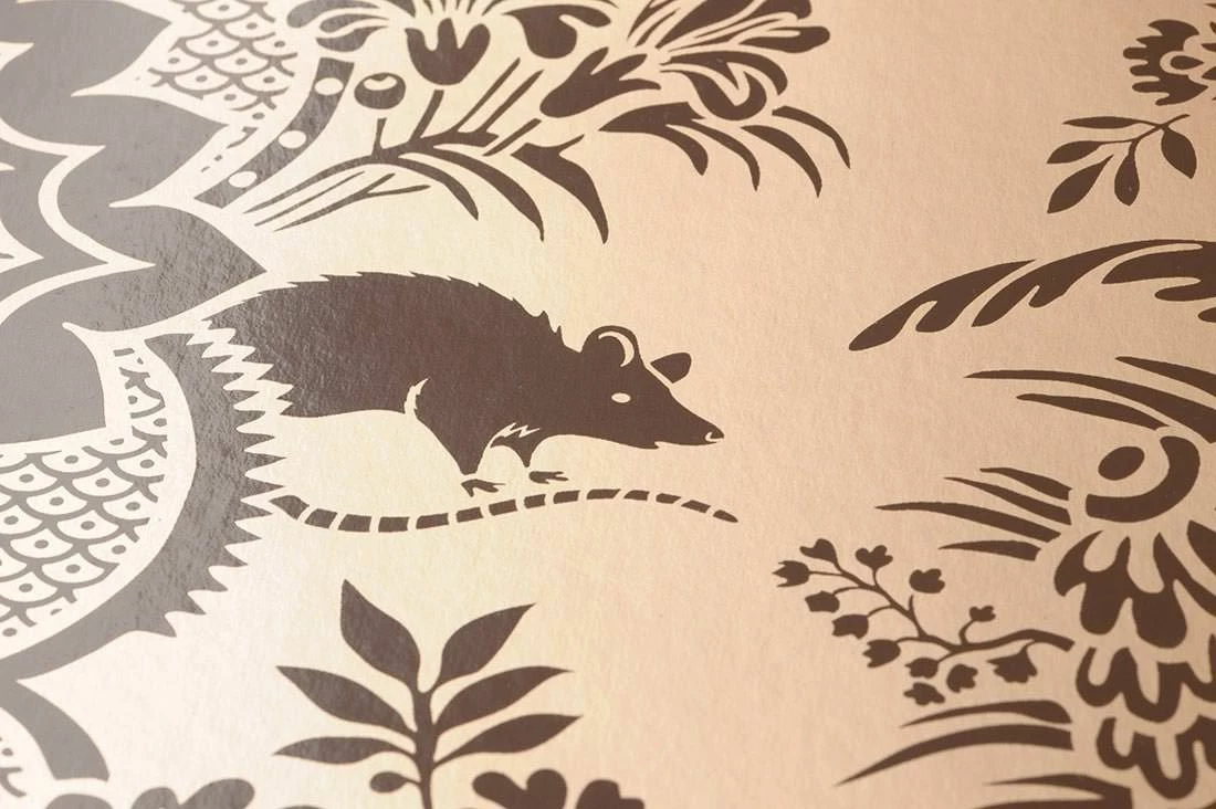 Tapete City Park Dunkelbraun 5 Tapete City Park Dunkelbraun – Bild 3