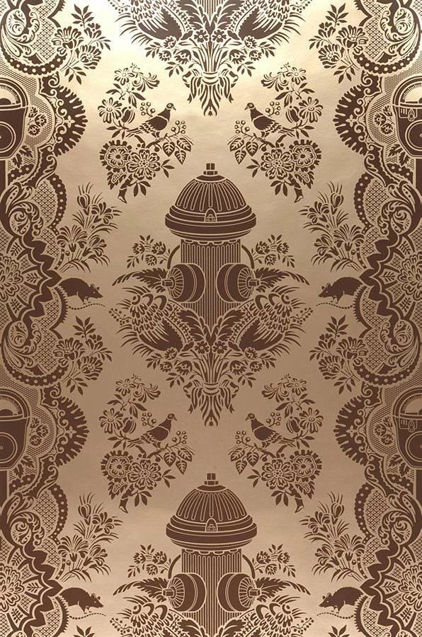 Tapete City Park Dunkelbraun 4 Tapete City Park Dunkelbraun – Bild 2