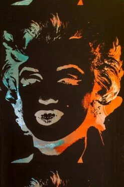 Tapete Andy Warhol - Marilyn Wasserblau Metallic -Wallpaper From The 70s Geschäft 320242 Andy Warhol Marilyn 2880x1440
