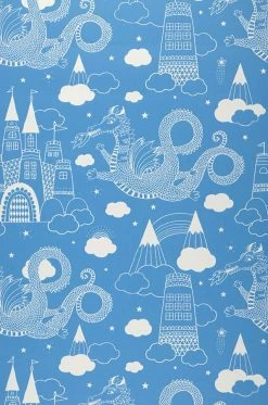 Tapete Drakhimlen Himmelblau -Wallpaper From The 70s Geschäft 389031 Drakhimlen 2880x1440