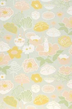 Tapete Little Light Blassgrau -Wallpaper From The 70s Geschäft 389141 Little Light 2880x1440