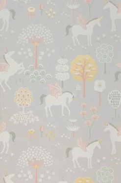 Tapete True Unicorns Grau -Wallpaper From The 70s Geschäft 389184 True Unicorns 2880x1440