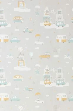 Tapete Above The Clouds Weissgrau -Wallpaper From The 70s Geschäft 389281 Above the clouds 2880x1440