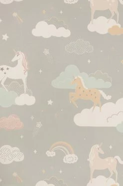 Tapete Rainbow Treasures Moosgrau -Wallpaper From The 70s Geschäft 389301 Rainbow treasures 2880x1440