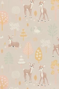 Tapete Golden Woods Pastellbraun -Wallpaper From The 70s Geschäft 389334 Golden woods 2880x1440