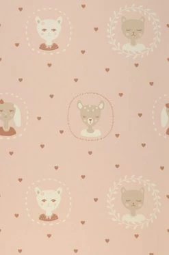 Tapete Hearts Zartrosé -Wallpaper From The 70s Geschäft 389401 Hearts 2880x1440