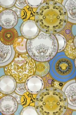 Versace Tapete Noell Goldgelb -Wallpaper From The 70s Geschäft 410652 A Noemie 2880x1440