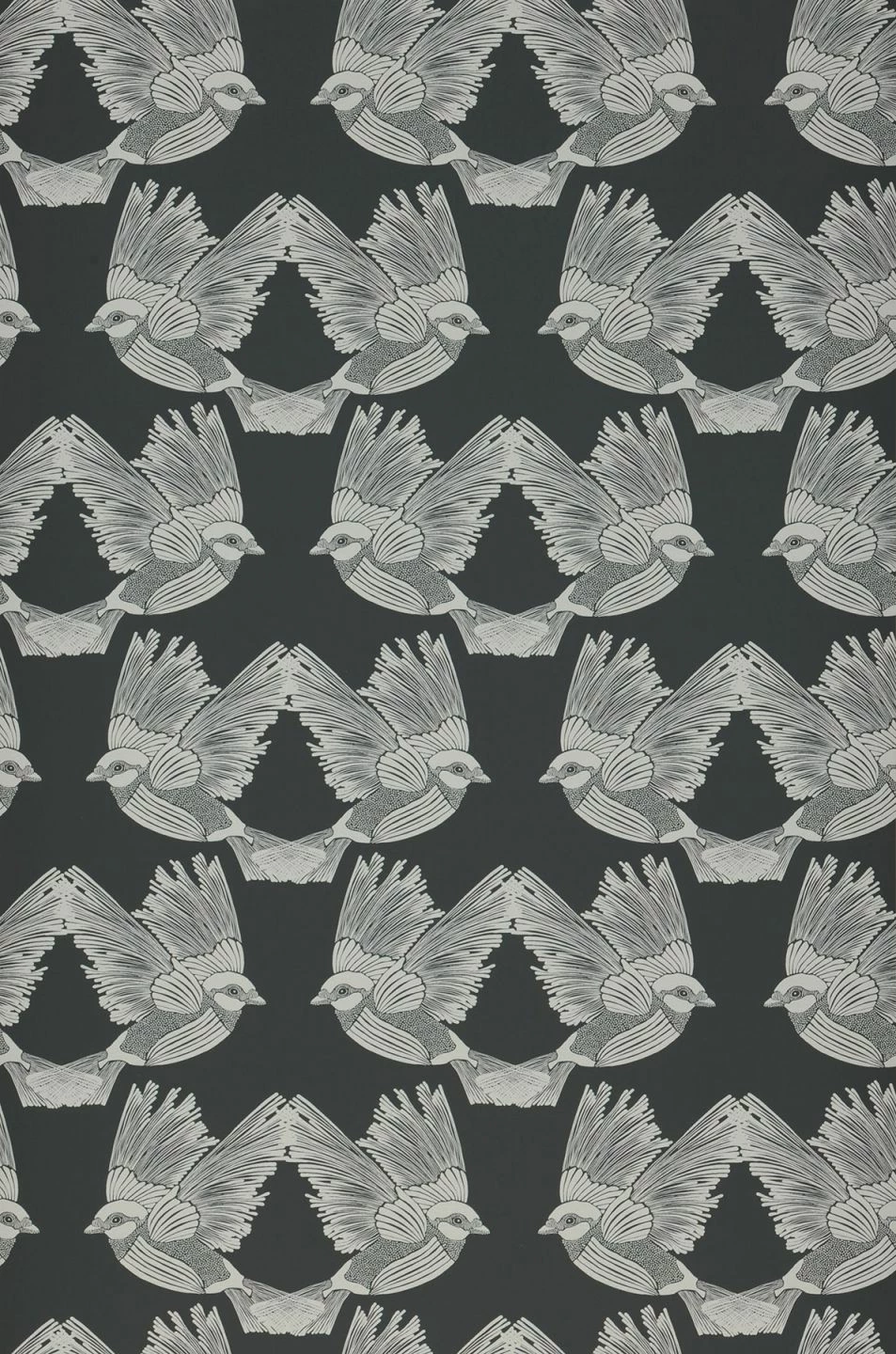 Ferm LIVING Tapete Birds Granitgrau 4 Ferm LIVING Tapete Birds Granitgrau – Bild 2