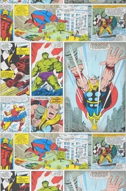 Tapete 1960s Marvel Comic Blau 6 Tapete 1960s Marvel Comic Blau -Wallpaper From The 70s Geschäft 430791 1960s Marvel Comic 2880x1440