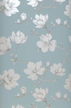 Tapete Magnolia Mintgrau -Wallpaper From The 70s Geschäft 431041 Magnolia 2880x1440