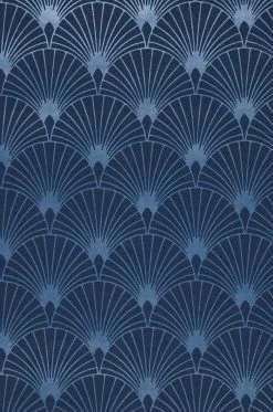 Tapete Babylone Dunkelblau