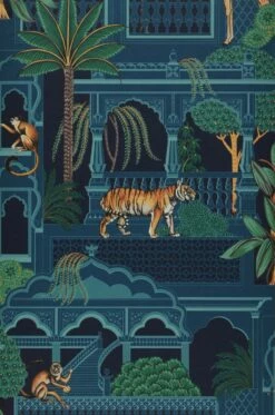 Tapete Plantasia Blautöne -Wallpaper From The 70s Geschäft 431813 A Plantasia 2880x1440