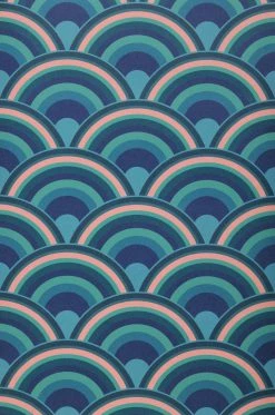 Tapete Retro Rainbow Blautöne -Wallpaper From The 70s Geschäft 431881 Retro Rainbow 2880x1440