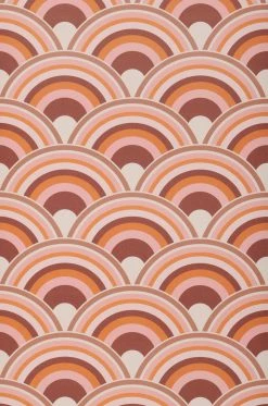 Tapete Retro Rainbow Braunorange -Wallpaper From The 70s Geschäft 431883 Retro Rainbow 2880x1440