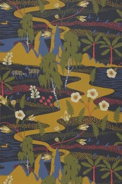 Tapete Hesperia Ocker -Wallpaper From The 70s Geschäft 450501 Hesperia 2880x1440