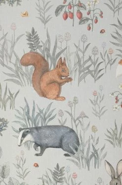 Wandbild Baga Hellgrau -Wallpaper From The 70s Geschäft 451771 Baga 2880x1440