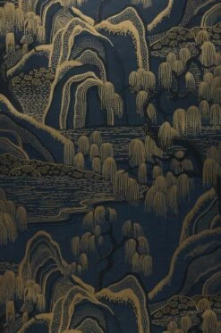 Tapete Japanese Garden Dunkelgraublau -Wallpaper From The 70s Geschäft 451922 A Japanese Garden 2880x1440