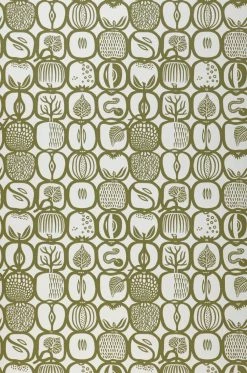 Tapete Julius Olivgrün -Wallpaper From The 70s Geschäft 451971 Julius 2880x1440