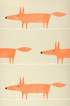 Tapete What Does The Fox Say Rotorange -Wallpaper From The 70s Geschäft 461443 What does the Fox say 2880x1440