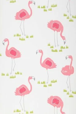 Tapete Flamingo Oasis Altrosa -Wallpaper From The 70s Geschäft 461861 Flamingo Oasis 2880x1440