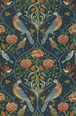 Tapete Adina Graublau