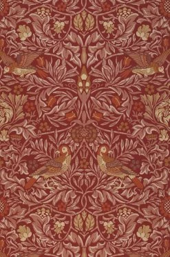 Tapete Morris Birds Rubinrot -Wallpaper From The 70s Geschäft 463274 A Morris Birds 2880x1440