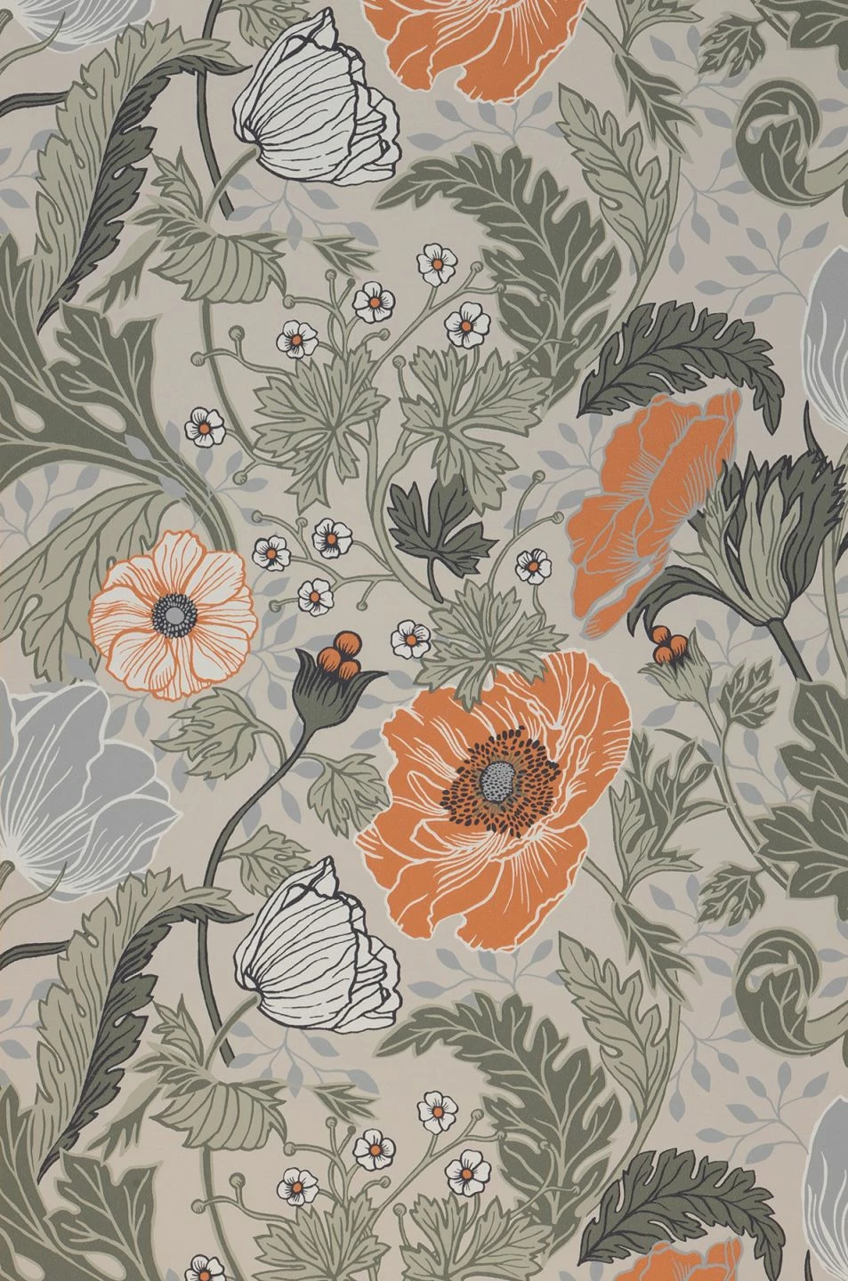 Tapete Soria Hellmoosgrau 4 Tapete Soria Hellmoosgrau – Bild 2