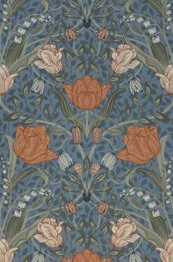 Tapete Anita Taubenblau -Wallpaper From The 70s Geschäft 485012 Anita 2880x1440