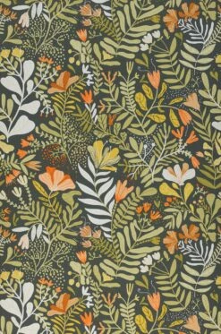 Tapete Pavonia Grüngrau