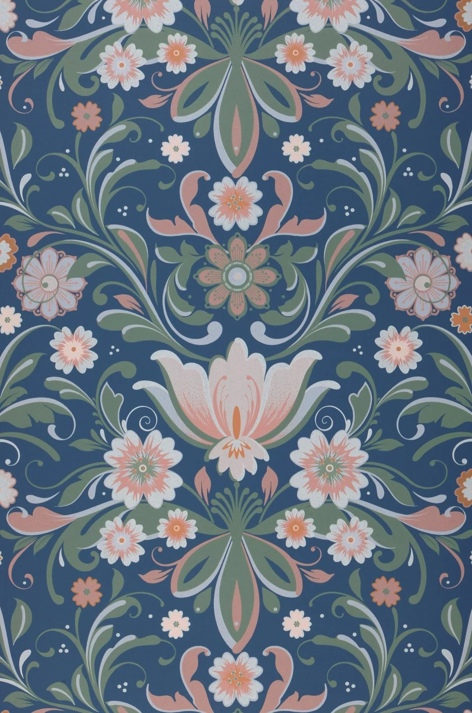 Tapete Sanna Azurblau 3 Tapete Sanna Azurblau