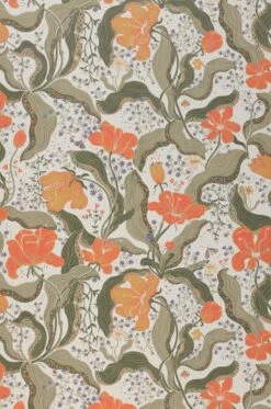 Tapete Edvin Korallenrot -Wallpaper From The 70s Geschäft 485301 A Edvin 2880x1440