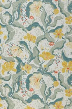 Tapete Edvin Zitronengelb -Wallpaper From The 70s Geschäft 485302 A Edvin 2880x1440