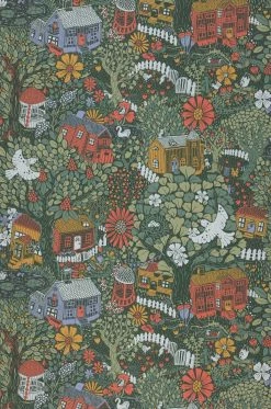 Tapete Birgitta Grüntöne -Wallpaper From The 70s Geschäft 485391 A Birgitta 2880x1440