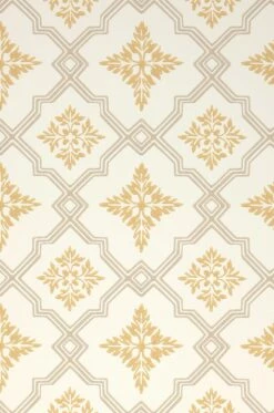 Tapete Lavinia Ockergelb -Wallpaper From The 70s Geschäft 491264 Lavinia 2880x1440