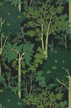 Tapete Mirabelle Dunkelgrün -Wallpaper From The 70s Geschäft 625832 A Mirabelle 2880x1440