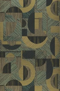 Tapete Paseo Schilfgrün Schimmer -Wallpaper From The 70s Geschäft 625903 A Paseo 2880x1440