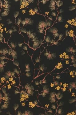 Tapete Makino Schwarz -Wallpaper From The 70s Geschäft 626001 A Makino 2880x1440