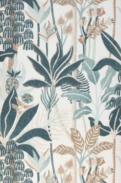 Tapete Tropical Dream Blaugrün -Wallpaper From The 70s Geschäft 626061 Tropical Dream 2880x1440