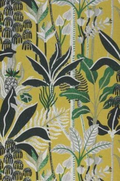 Tapete Tropical Dream Zitronengelb -Wallpaper From The 70s Geschäft 626062 Tropical Dream 2880x1440