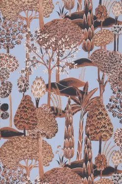 Tapete Akari Hellblau -Wallpaper From The 70s Geschäft 626143 A Akari 2880x1440