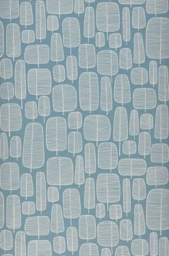 Tapete Little Trees Hellpastellblau -Wallpaper From The 70s Geschäft 690106 A Little Trees 2880x1440