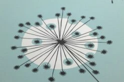 Tapete Dandelion Mobile Pastelltürkis -Wallpaper From The 70s Geschäft 690153 B Dandelion Mobile 2880x1440