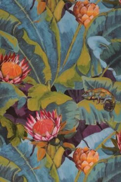 Tapete Martinique Türkisblau -Wallpaper From The 70s Geschäft 715011 Martinique 2880x1440