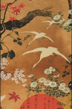 Wandbild Byobu Classic Gold -Wallpaper From The 70s Geschäft 725161 A Byobu Classic 2880x1440