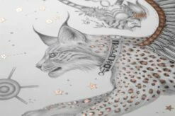 Tapete Lynx Weiss -Wallpaper From The 70s Geschäft 745101 B Raphael 2880x1440