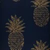 Tapete Ananas Saphirblau -Wallpaper From The 70s Geschäft 745221 A Ananas 2880x1440